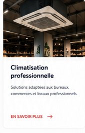 Climatisation professionnelle en plafond