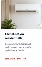 Climatisation résidentielle dans un intérieur